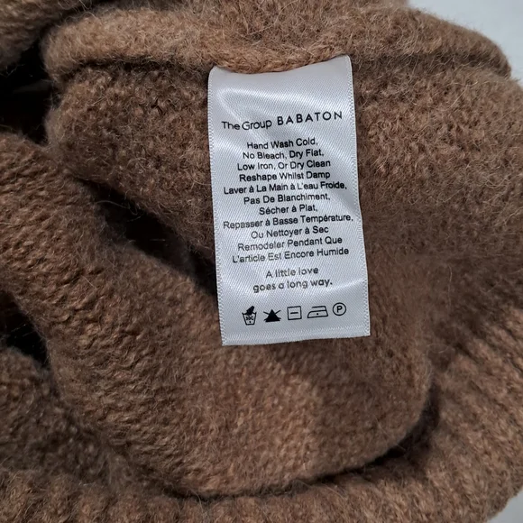 The Group by Babaton 100%  heavy Alpaca Turtleneck Sweater - XXS - Picture 8 of 15